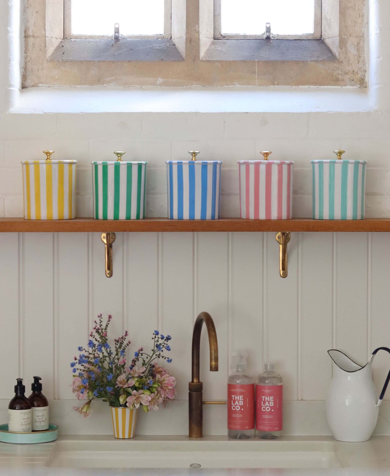 STRIPE STORAGE JARS