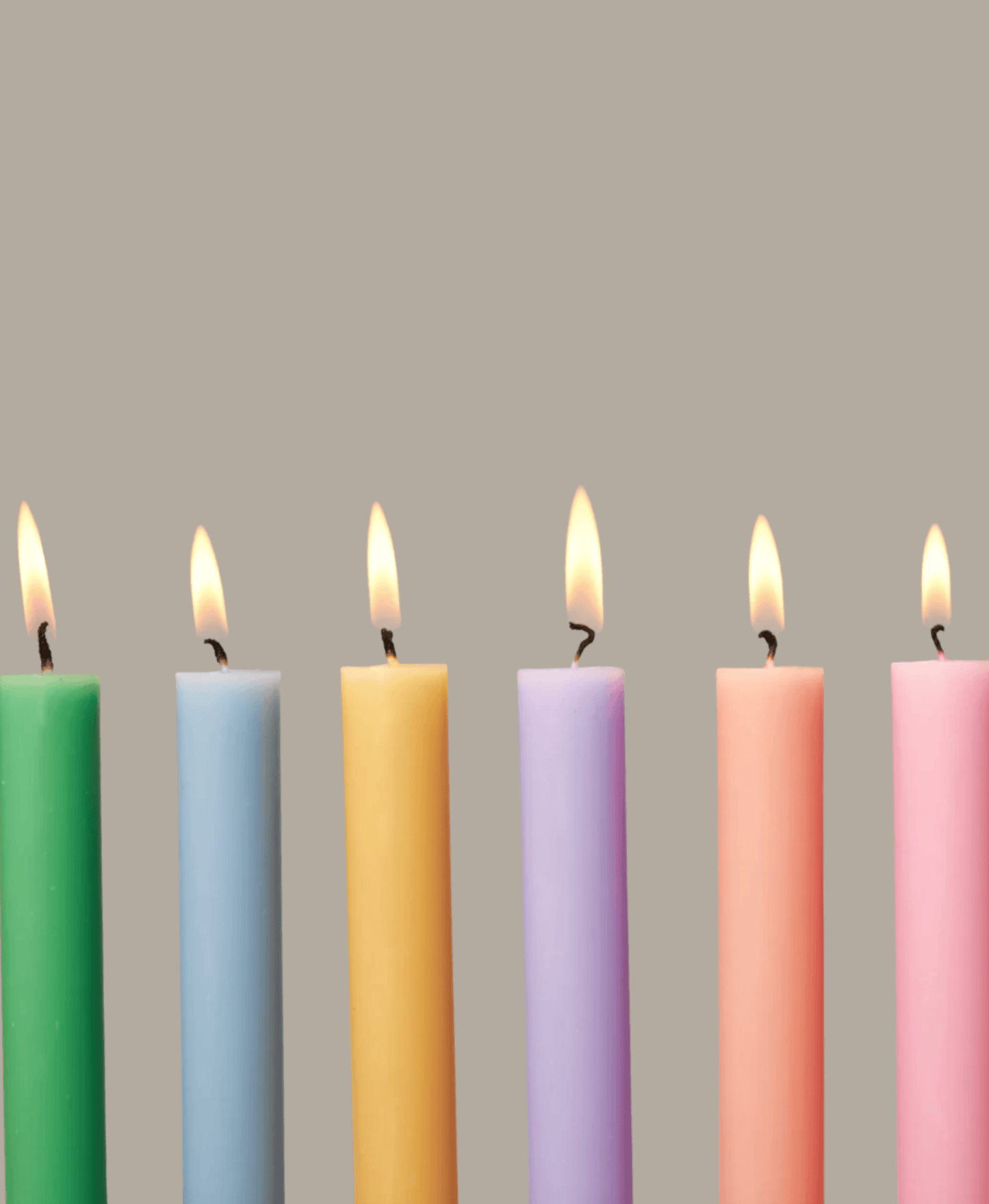 Sky Blue Dinner Candles