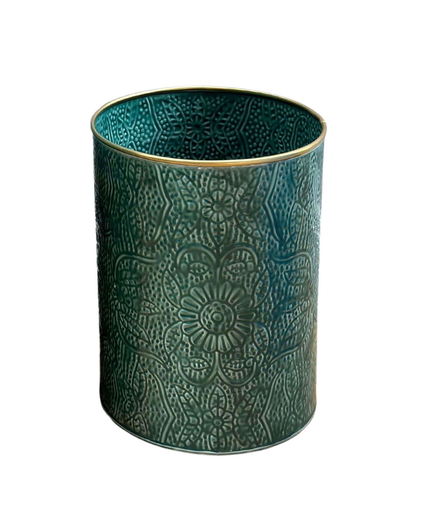 Teal Wastepaper Bin