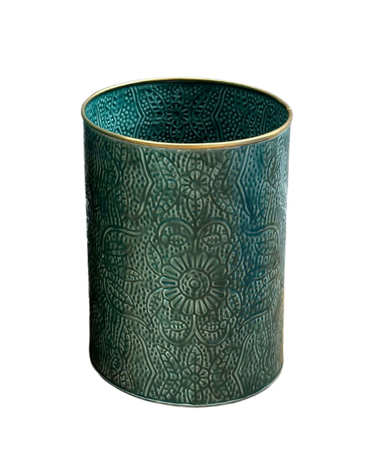 Teal Wastepaper Bin