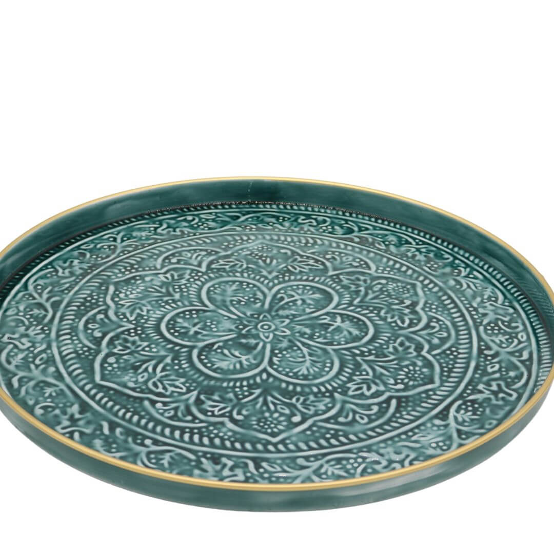 Slim Large Teal Tray
