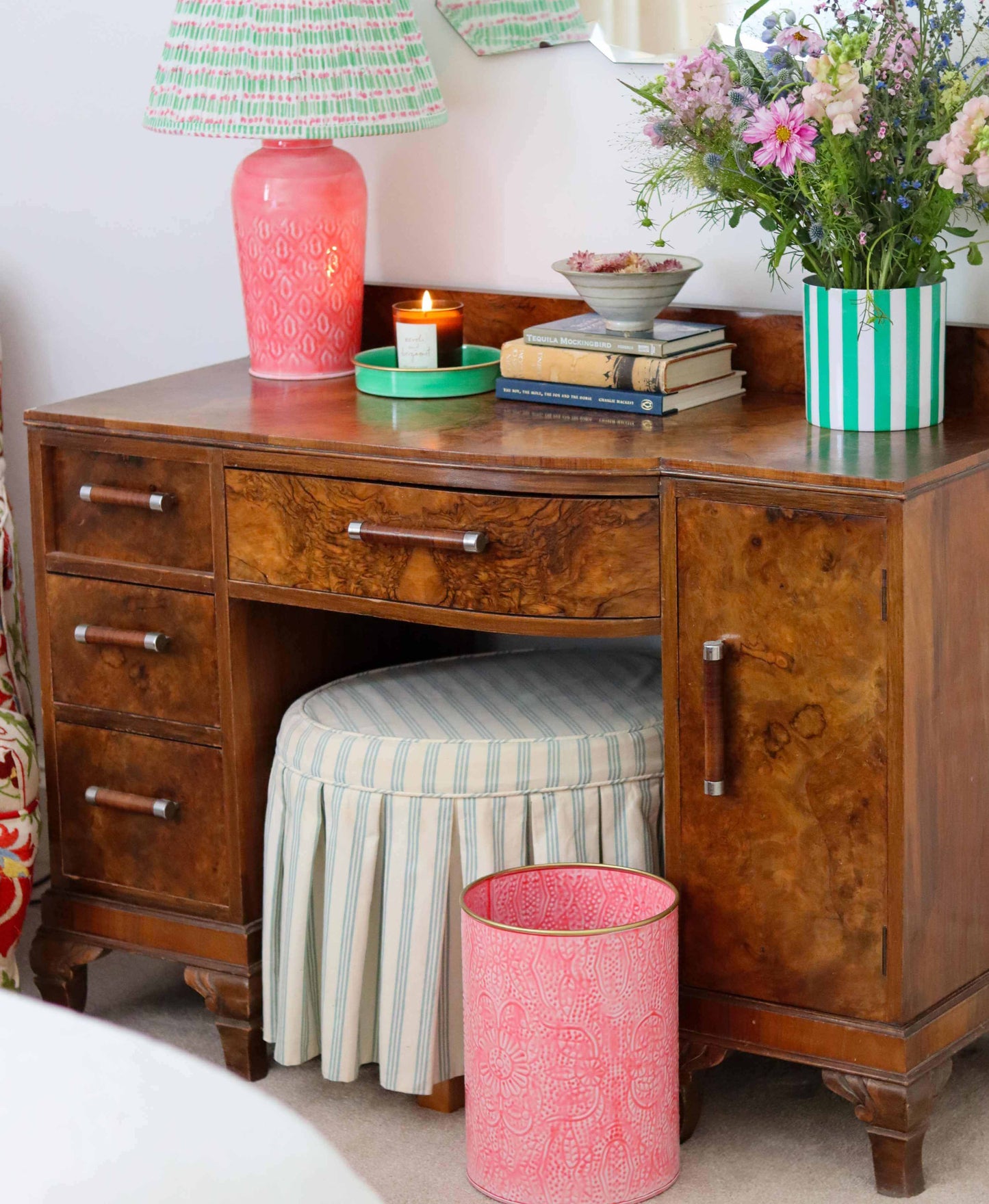Bright Pink Wastepaper Bin