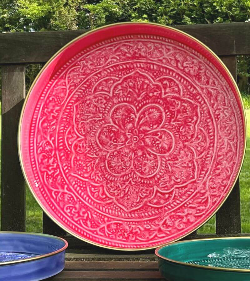 Large Bright Pink Tray