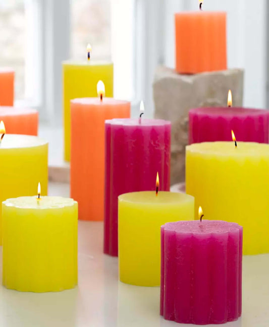 Lemon Pillar Candle - Large