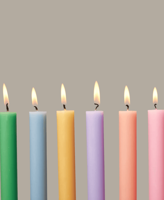 Fluro Pink Dinner Candles