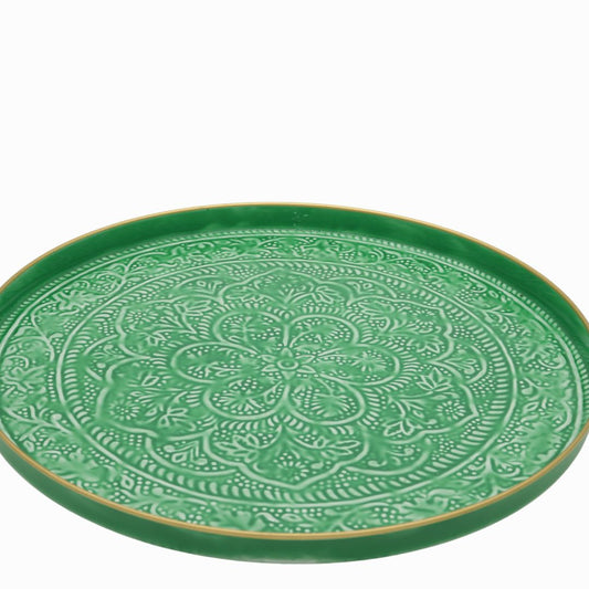 Slim Large Green Tray