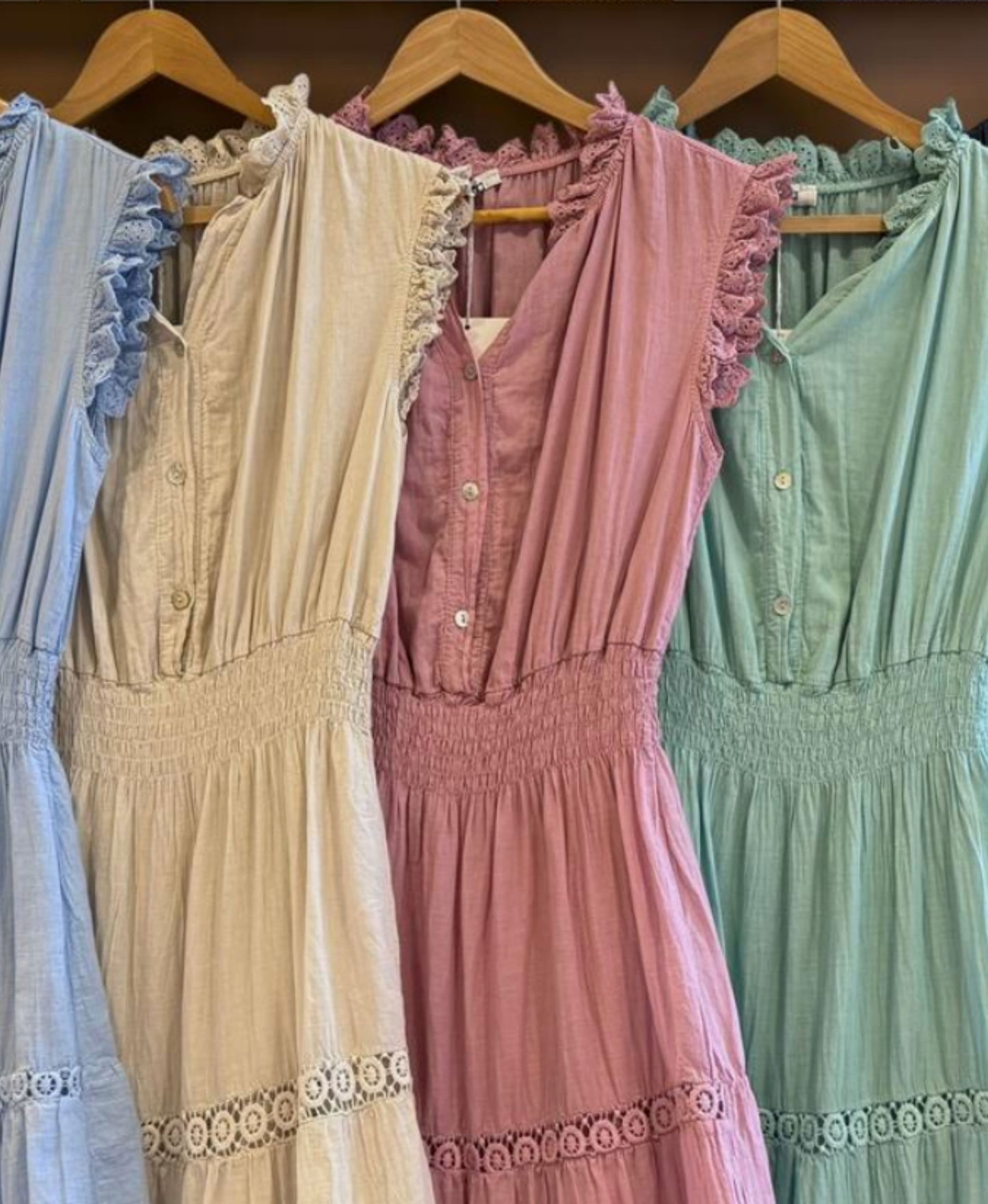 Long Dress with frill sleeve