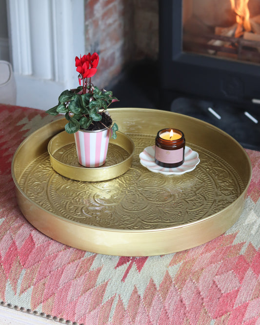 Brass tray large