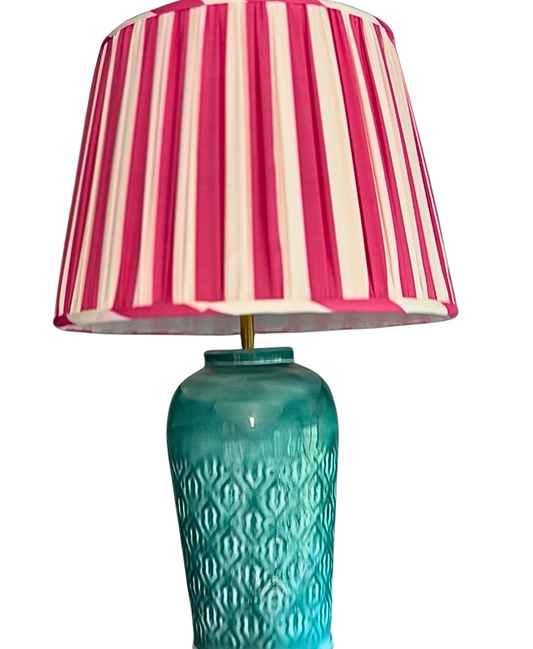 Stripe Pink Lampshade (35cm)